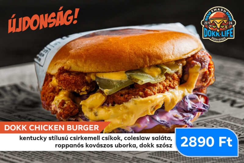 Dokk chicken burger