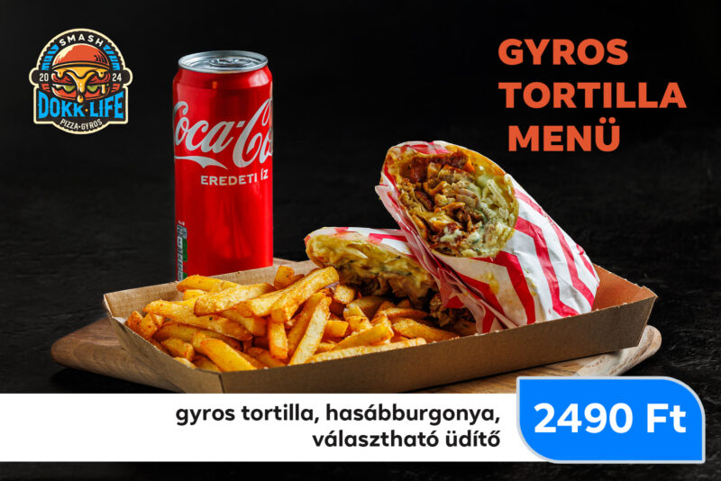 Gyros tortilla menü