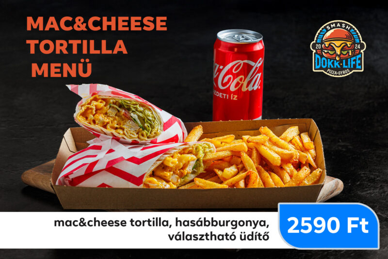 Mac & Cheese tortilla menü